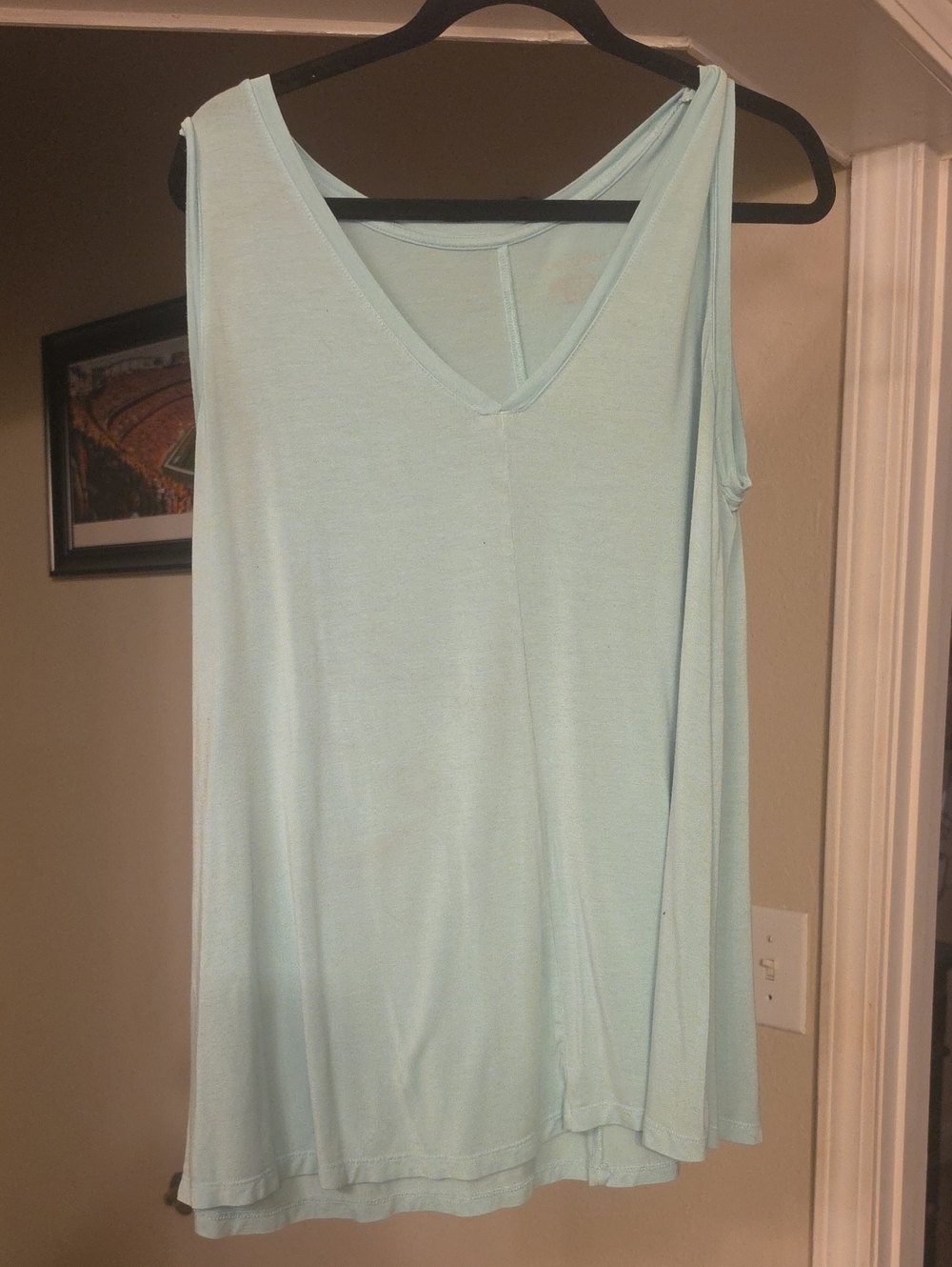 Lane Bryant Mint V-Neck Sleeveless Tank